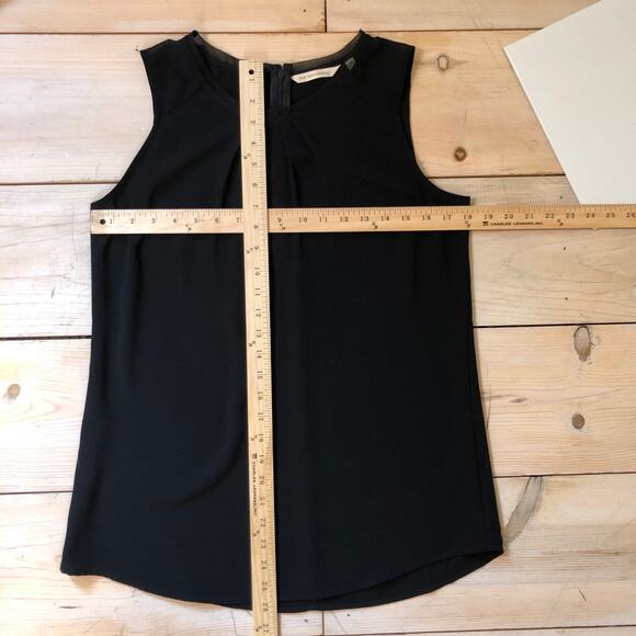 Soft Surroundings EUC Women's Black Sleeveless Chiffon Blouse Size XS - Picture 5 of 5